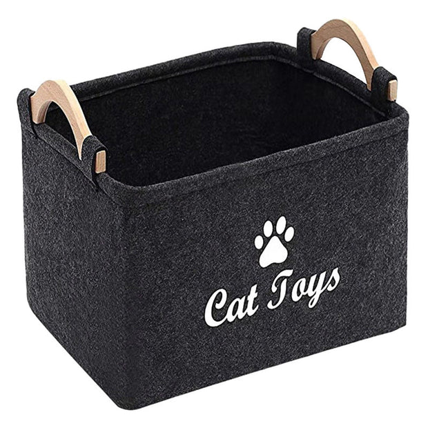 Felt Pet Toy Box Storage Basket Storage Bag