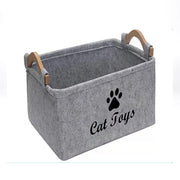 Felt Pet Toy Box Storage Basket Storage Bag