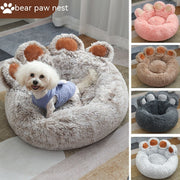 Plush Cathouse Doghouse Pet Bed Winter Warm Hand-shaped Brush Pet