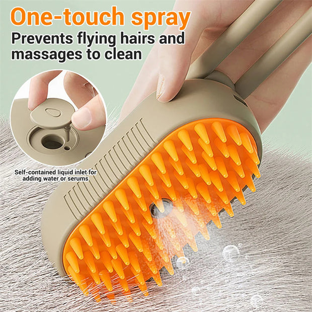 Pet Grooming Steam & Massage Brush