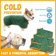 Cozy Microfiber Pet Bathrobe