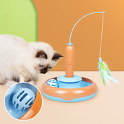 Feather Fun Turntable Cat Toy