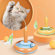 Feather Fun Turntable Cat Toy