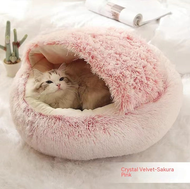 Plush Winter Pet Bed