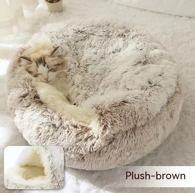 Plush Winter Pet Bed