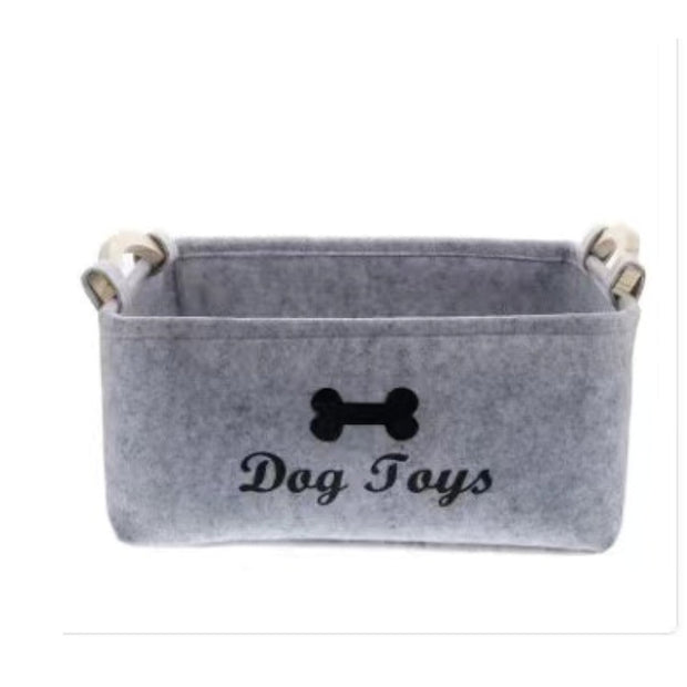 Felt Pet Toy Box Storage Basket Storage Bag